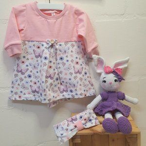 Baby dress Butterflies, dress, girl dress, children's dress with hairband